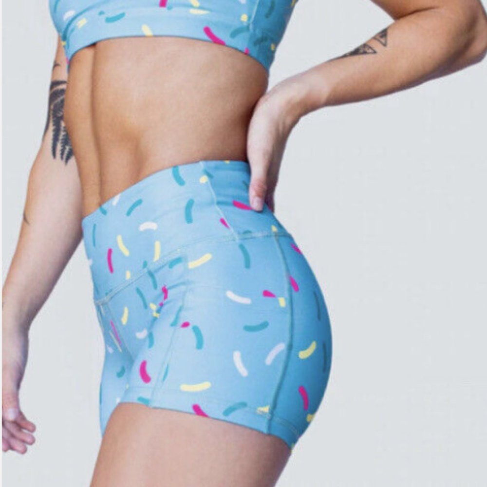Feed Me Fight Me Limited Edition Donut Icing Shorts | Color: Blue | Size: L